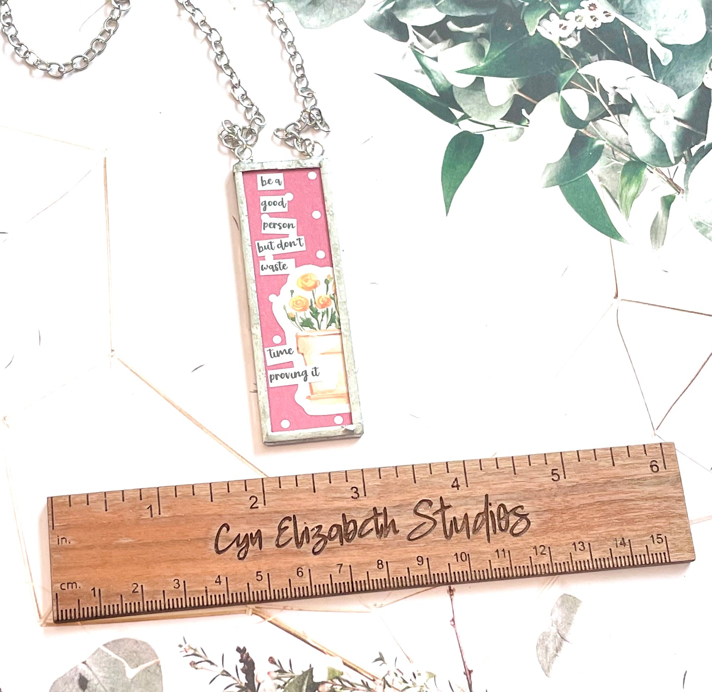 Establish an Alibi/ Good Person Pendant Necklace