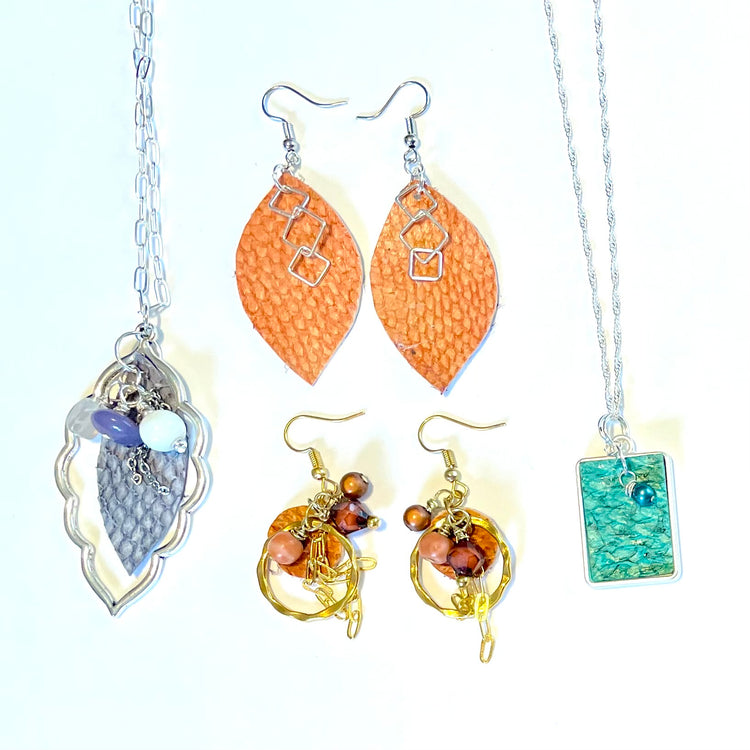 Alaskan Salmon Skin Jewelry