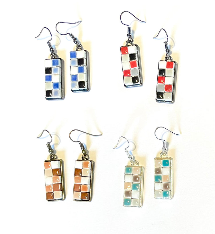 Mini Tile Earrings