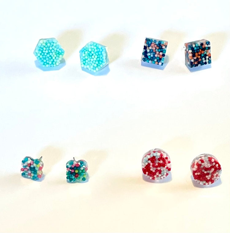 Candy Sprinkle Stud Earrings