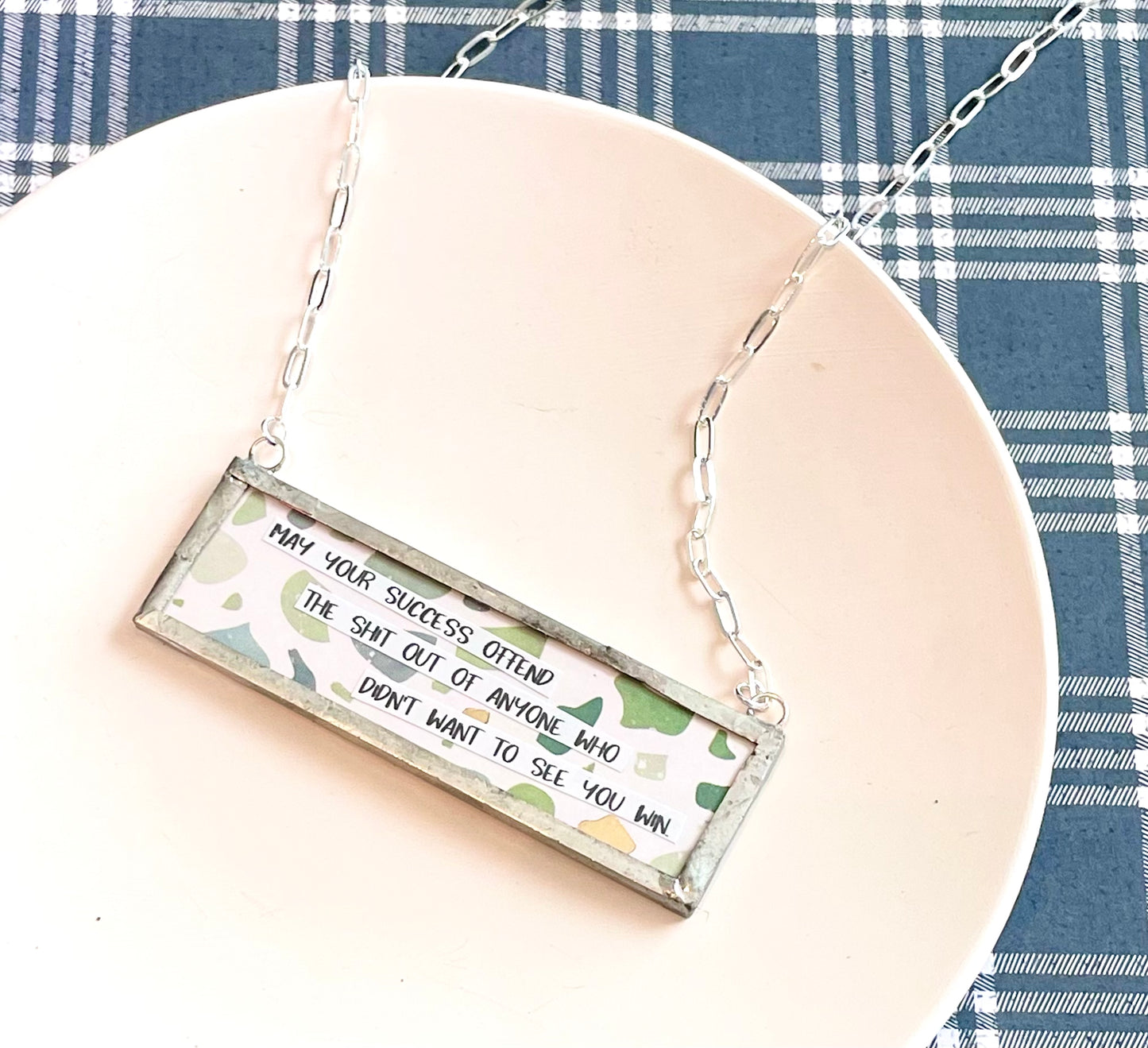 May Your Successes Offend Those Who Don’t Want To See You Win/Chaotic Pendant Necklace