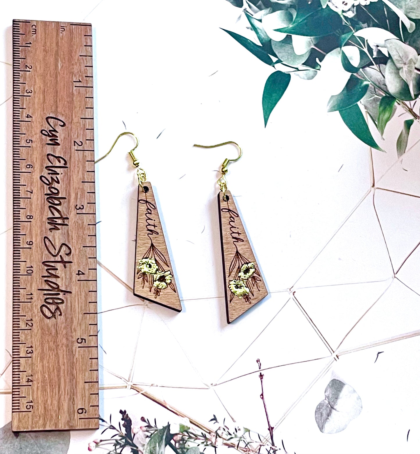 Faith Wood Earrings