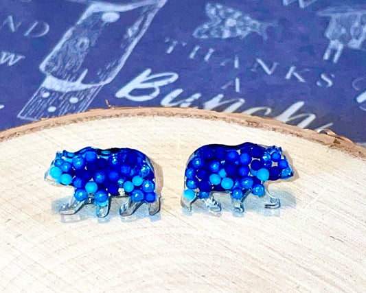 Bear Candy Sprinkles Stud Earrings