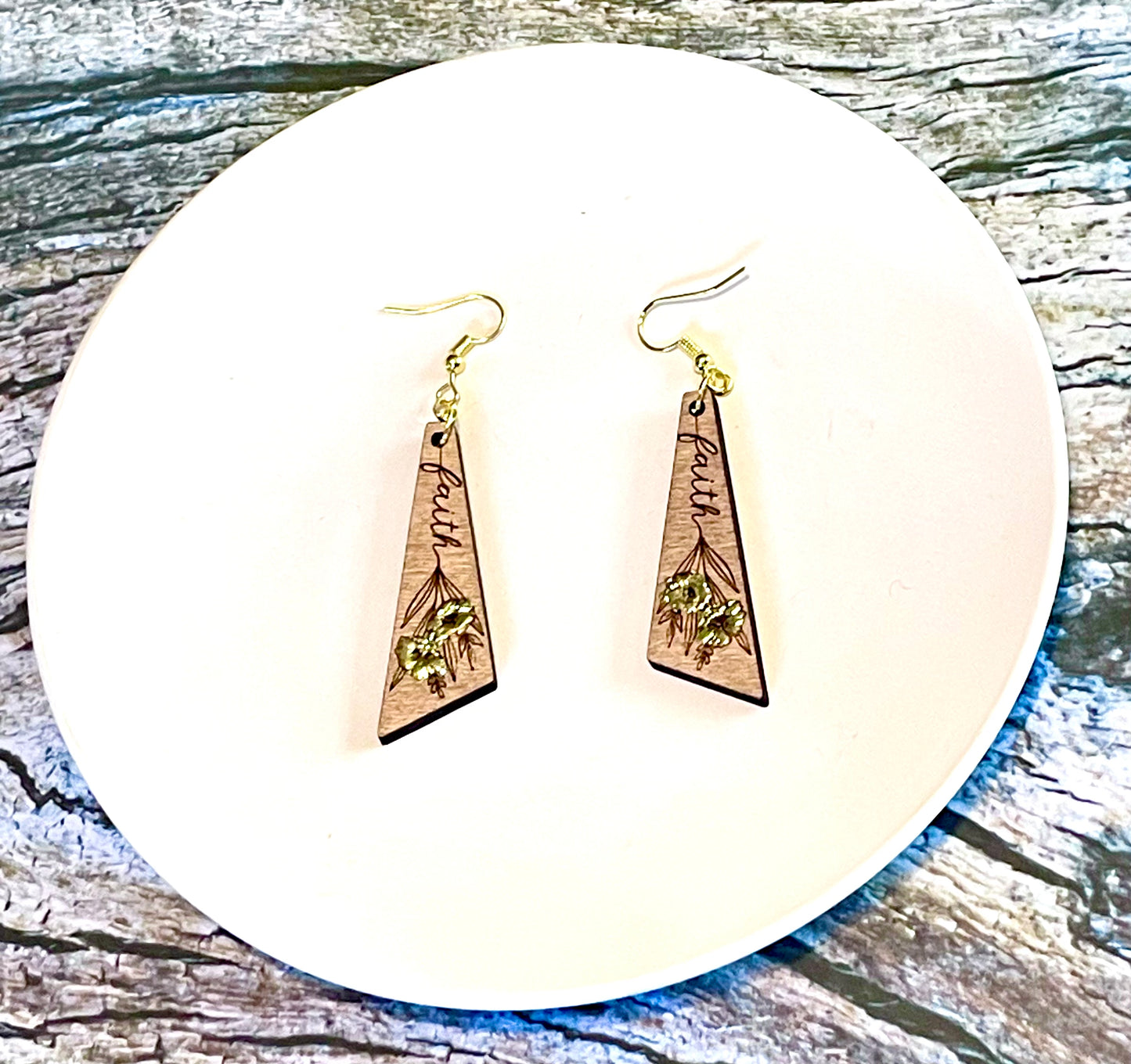 Faith Wood Earrings