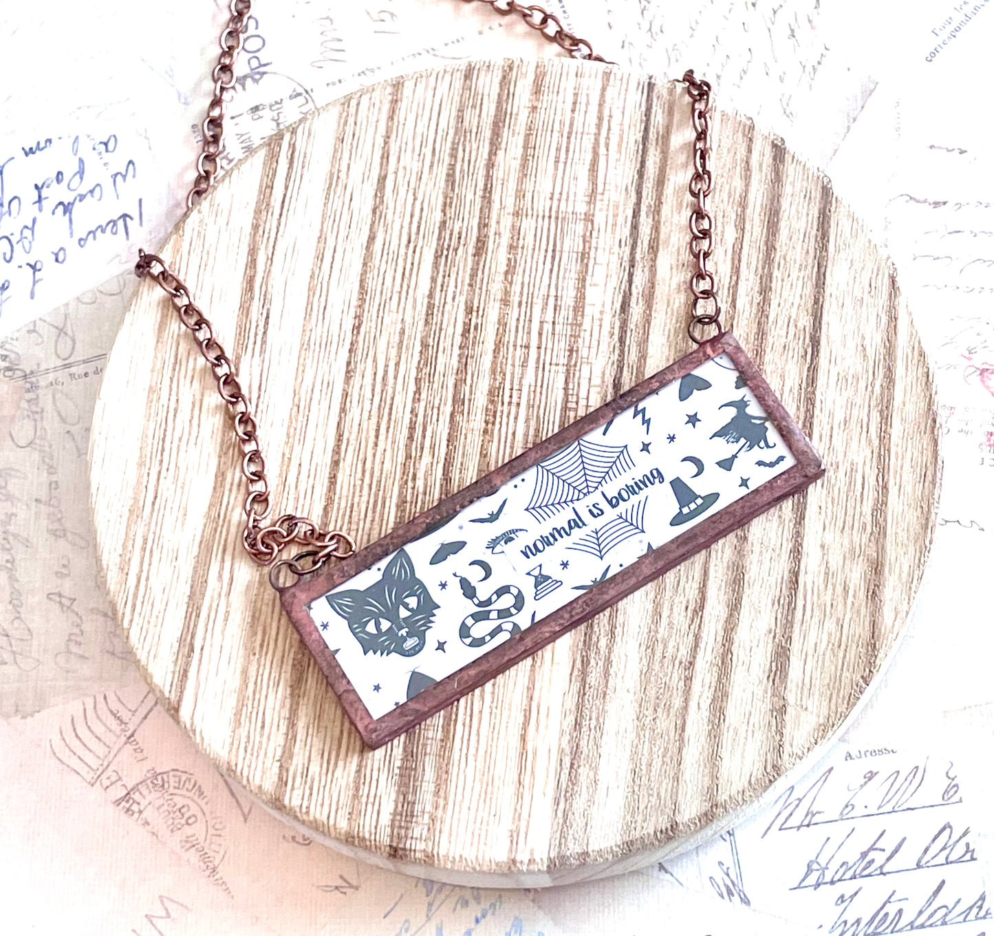 Normal is Boring/Another Adventure Pendant Necklace