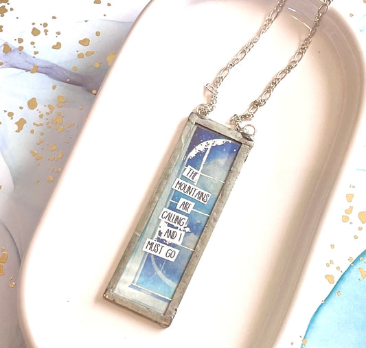 The Mountains Are Calling/Bright Stars Pendant Necklace