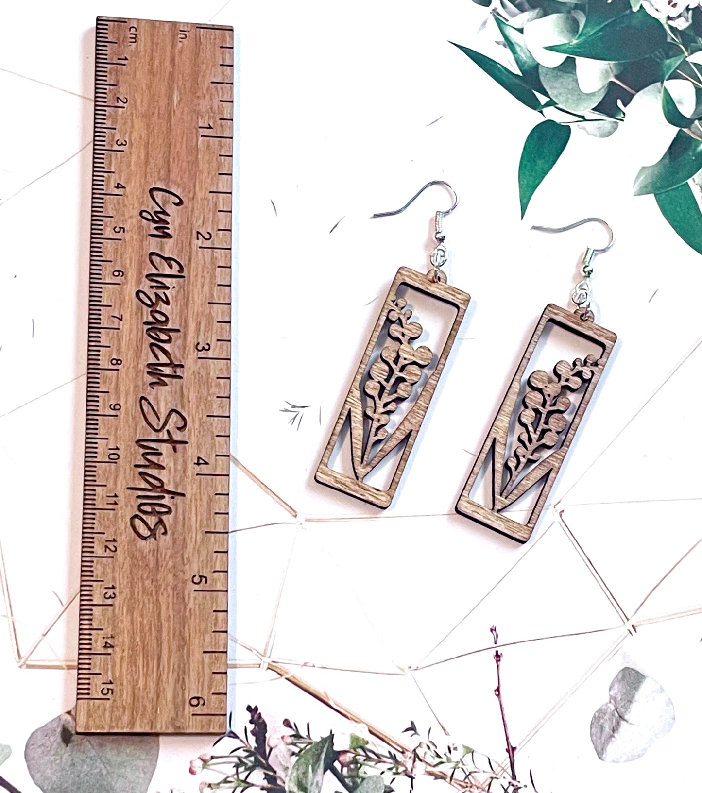 Fireweed Wood Earrings