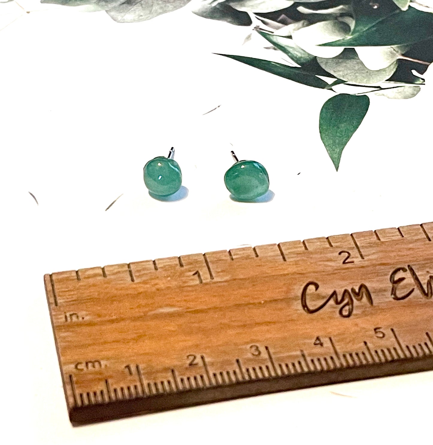 Green Aventurine Chip Earrings