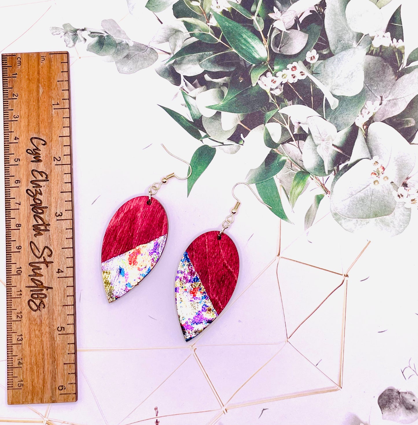 Funfetti Wood Earrings