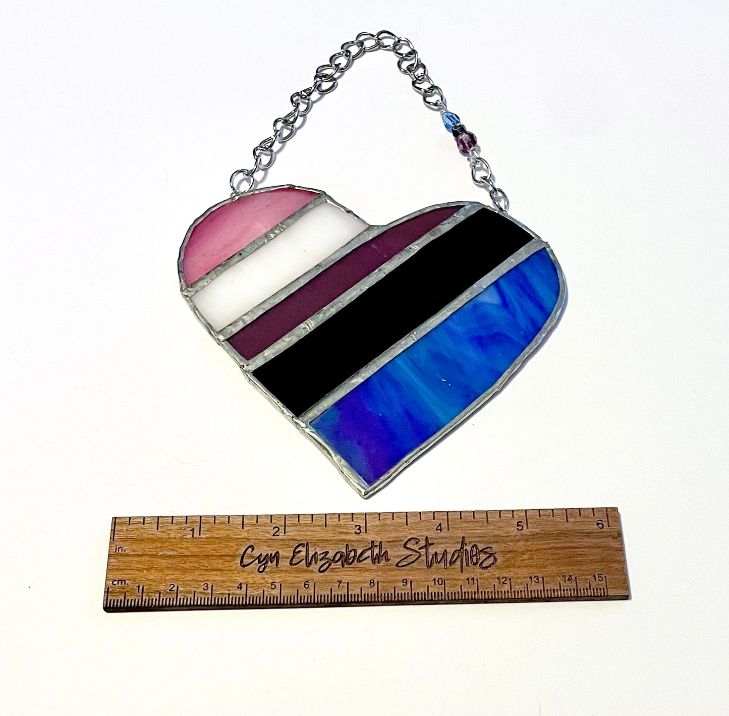 Stained Glass Gender Fluid Pride Flag