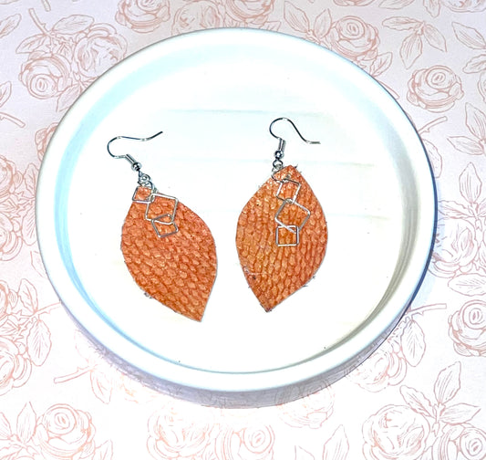 Salmon Skin Earrings