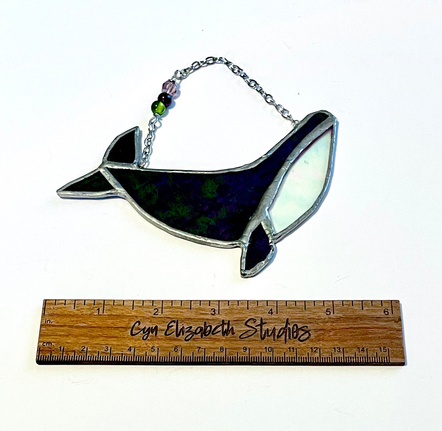 Small Stained Glass Whale