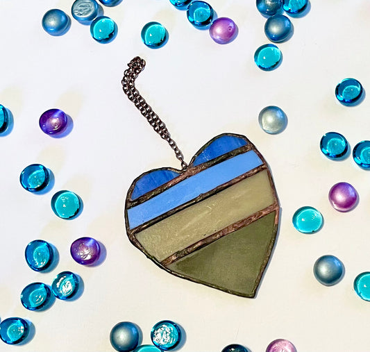 Stained Glass Heart Ornament