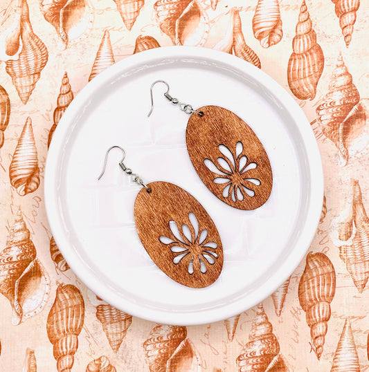 Cutout Wood Earrings