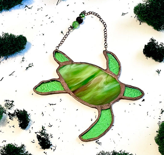 Stained Glass Sea Turtle