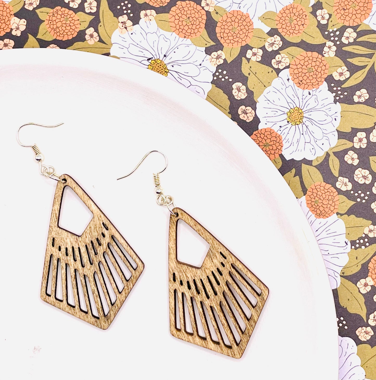 Cutout Wood Earrings