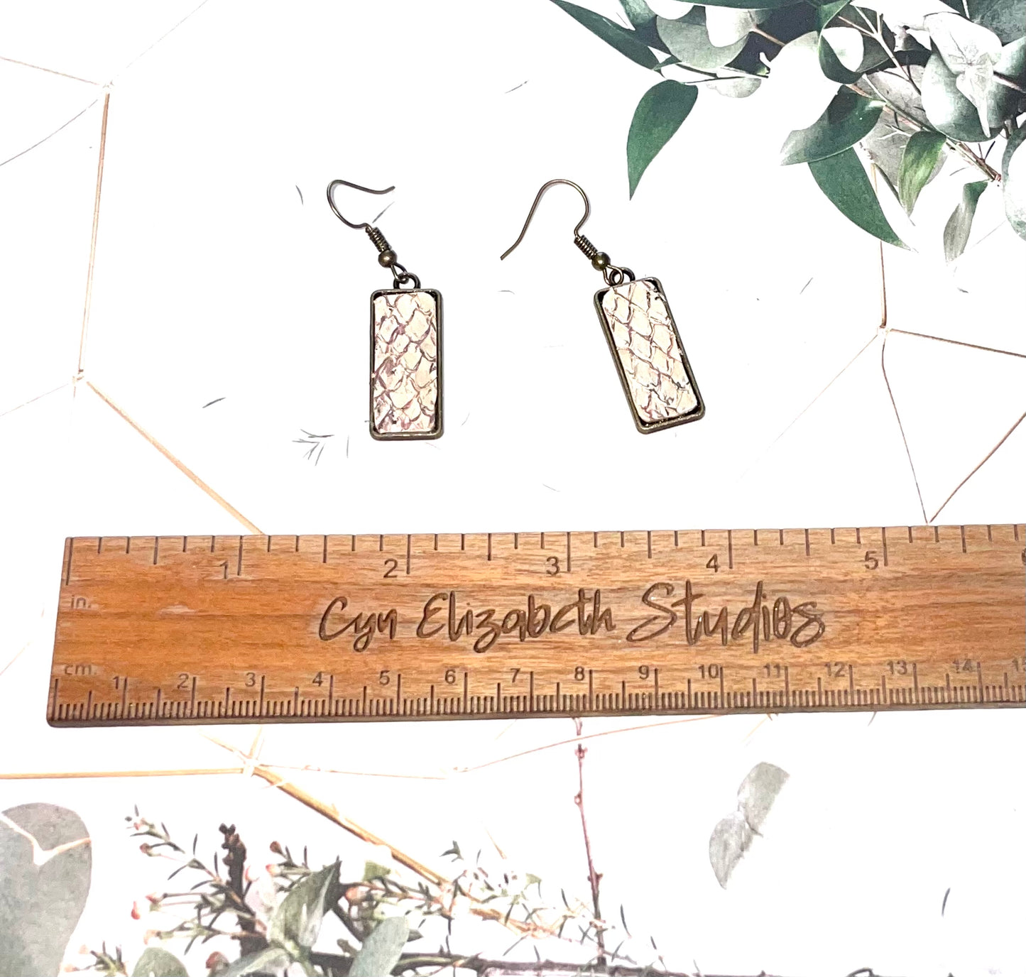 Salmon Skin Earrings