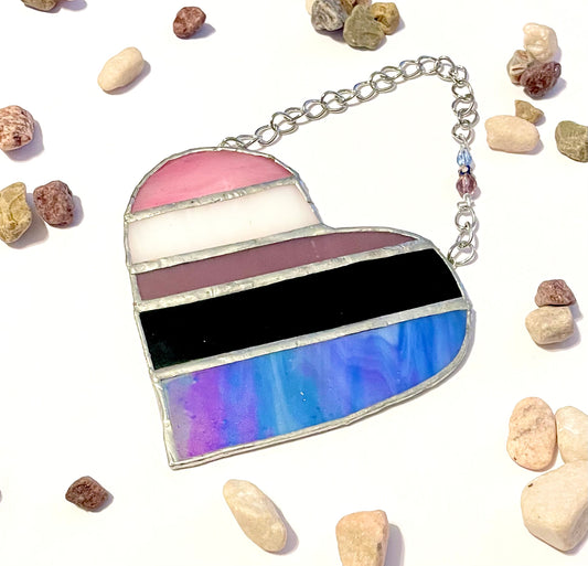 Stained Glass Gender Fluid Pride Flag