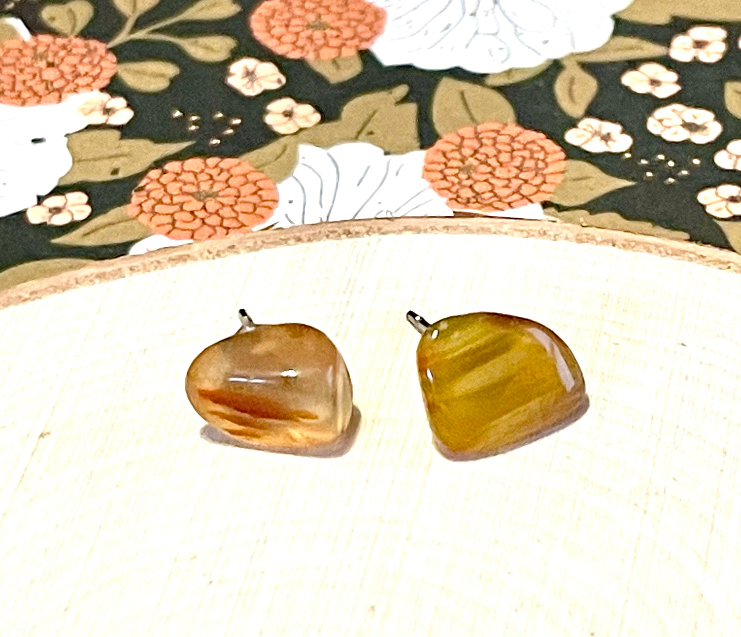 Agate Stud Earrings