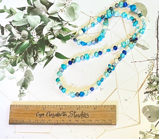 Bright Blue Pearl Strand