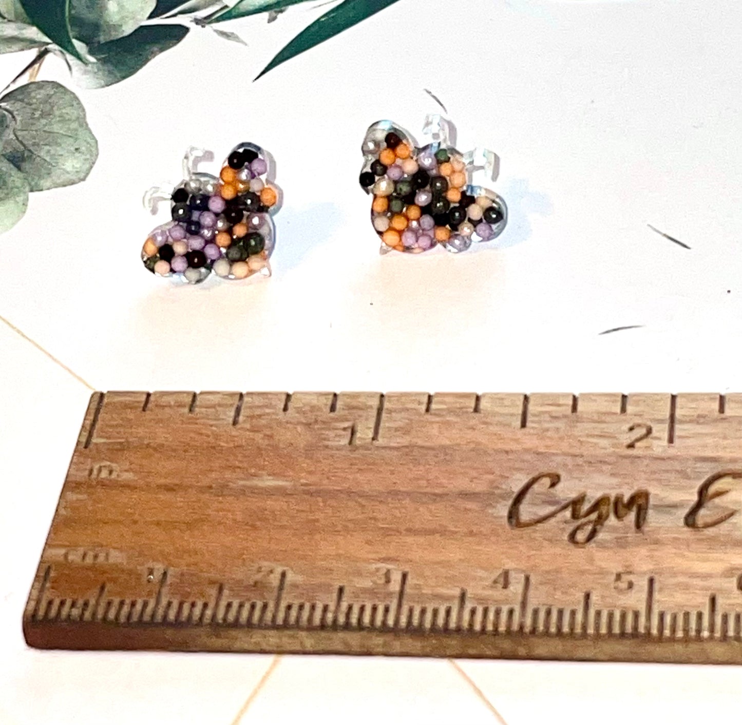 Bee Candy Sprinkles Stud Earrings