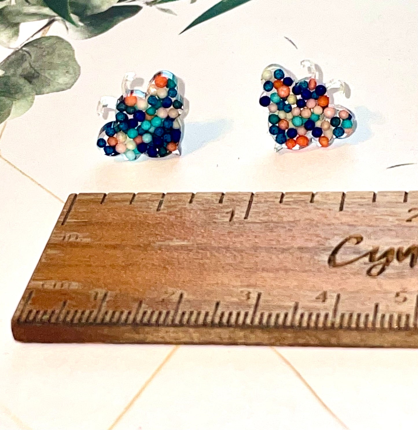 Bee Candy Sprinkles Stud Earrings