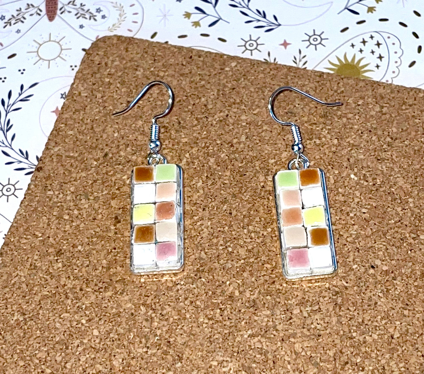 Spring Mix Mini Tile Earrings