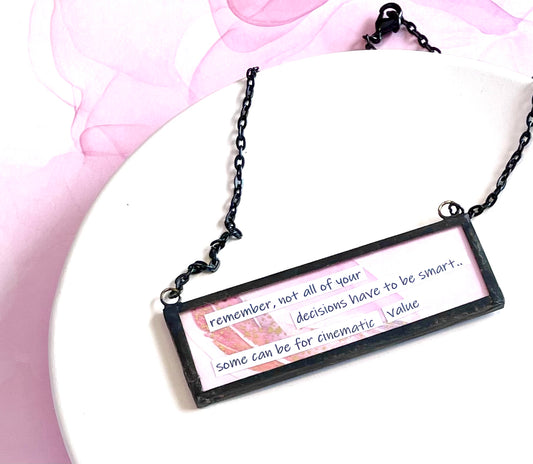 Cinematic Value/Best Friends in Public Two Sided Slide Necklace