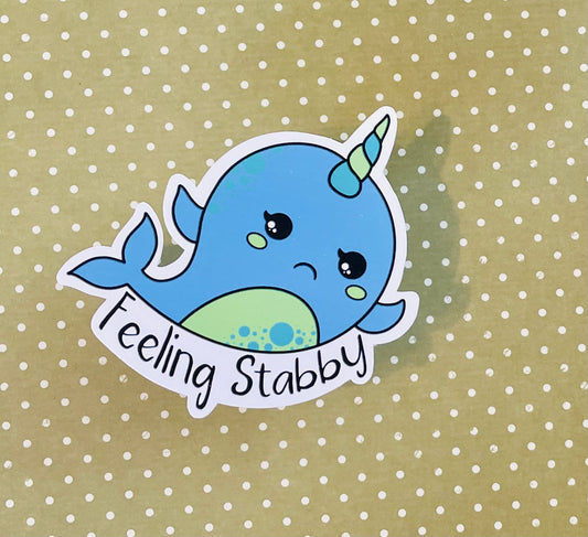 Feeling Stabby Narwal Sticker