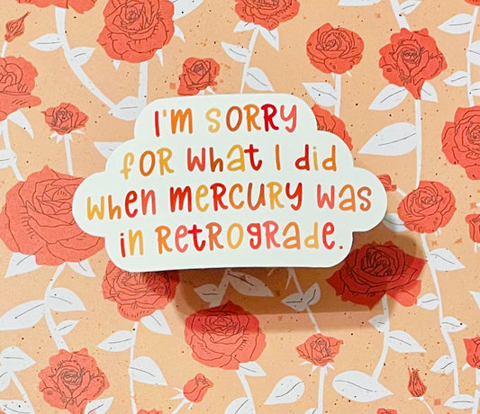 Mercury Retrograde Sticker