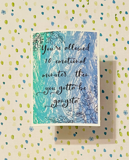 10 Emotional Minutes Sticker