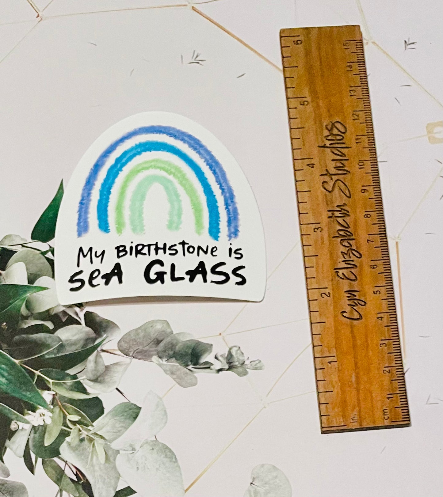 Sea Glass Birthstone Sticker