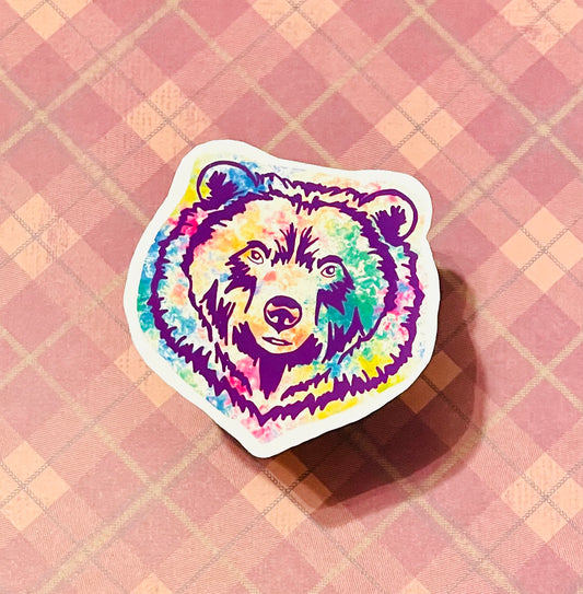 Bear Face Sticker