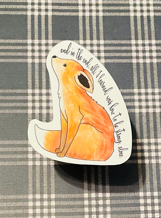 Lonely Fox Sticker